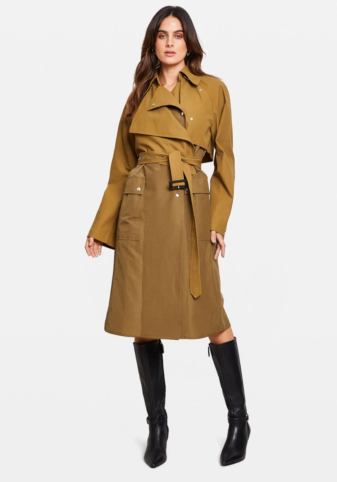 HYBRID TRENCH BURNT OLIVE