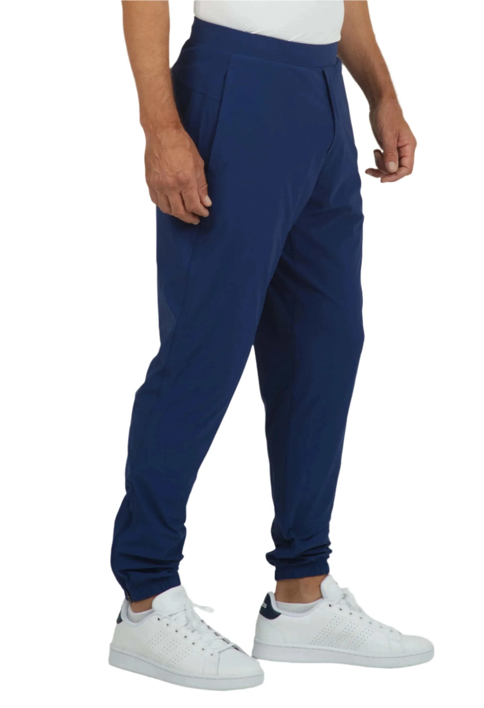 IBKUL Men's Solid Joggers - Navy