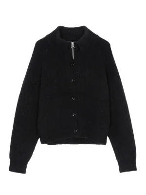 Infinity Placket Cardigan (Black)