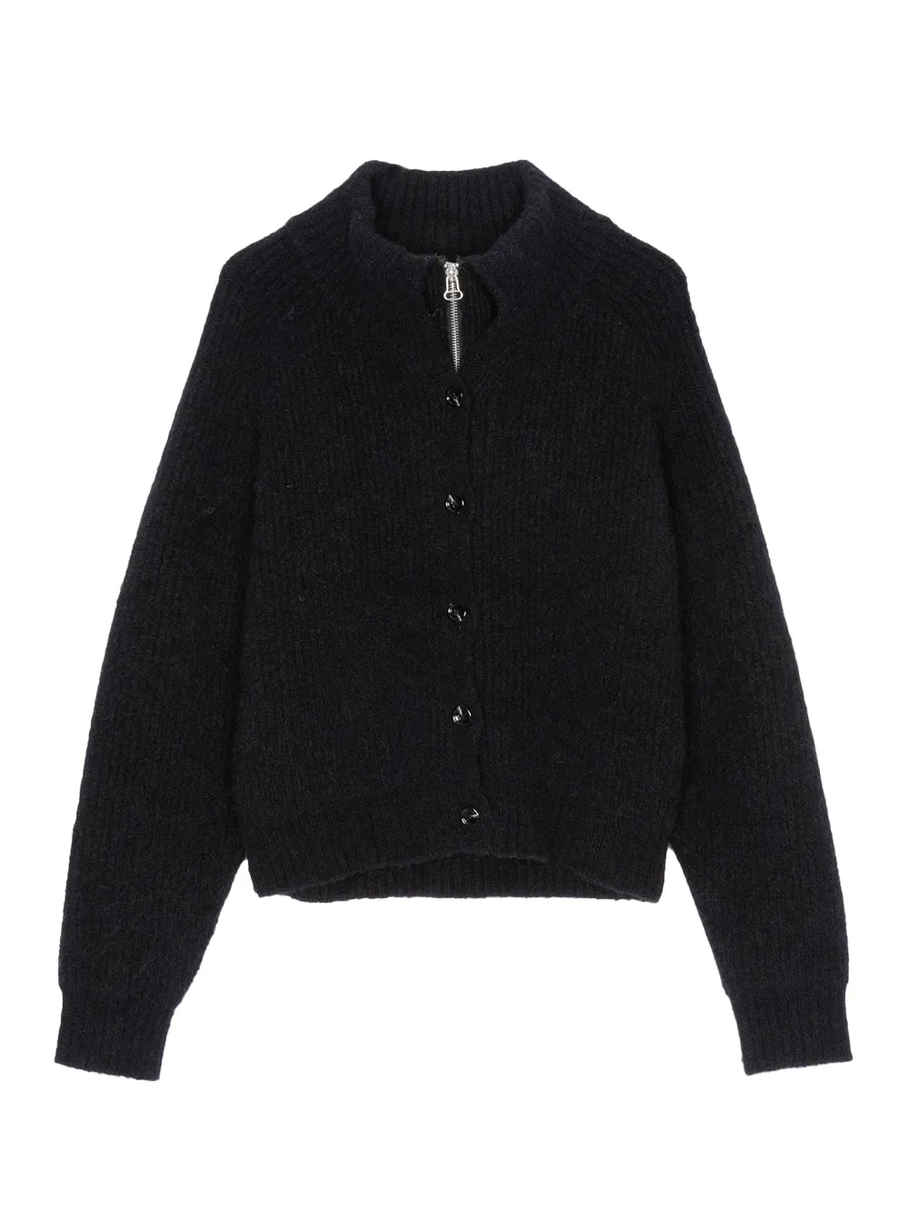 Infinity Placket Cardigan (Black)