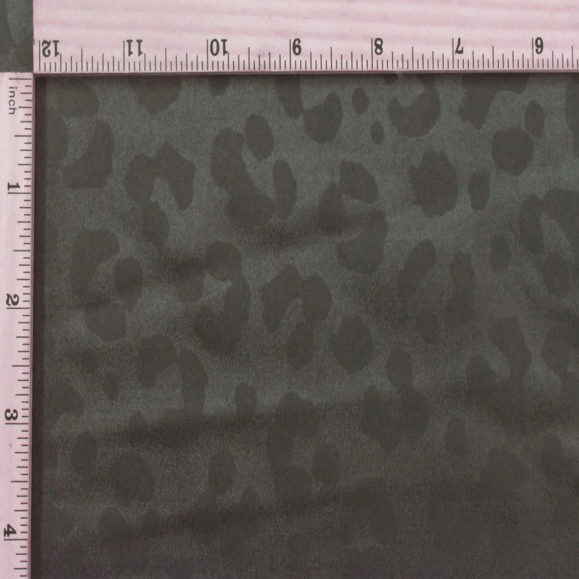 Intense Gray Famous Maker Stretch Leopard Printed Tricot Yoga Fabric