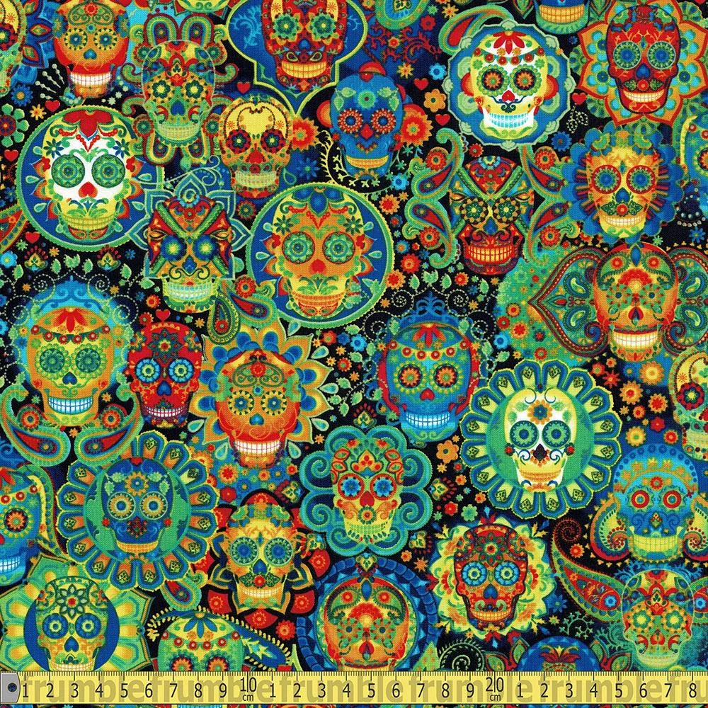 Kaleidoscope Skulls Multi