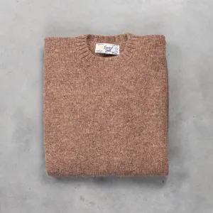 Laurence J. Smith  Super soft Seamless Crew Neck Pullover Nutmeg