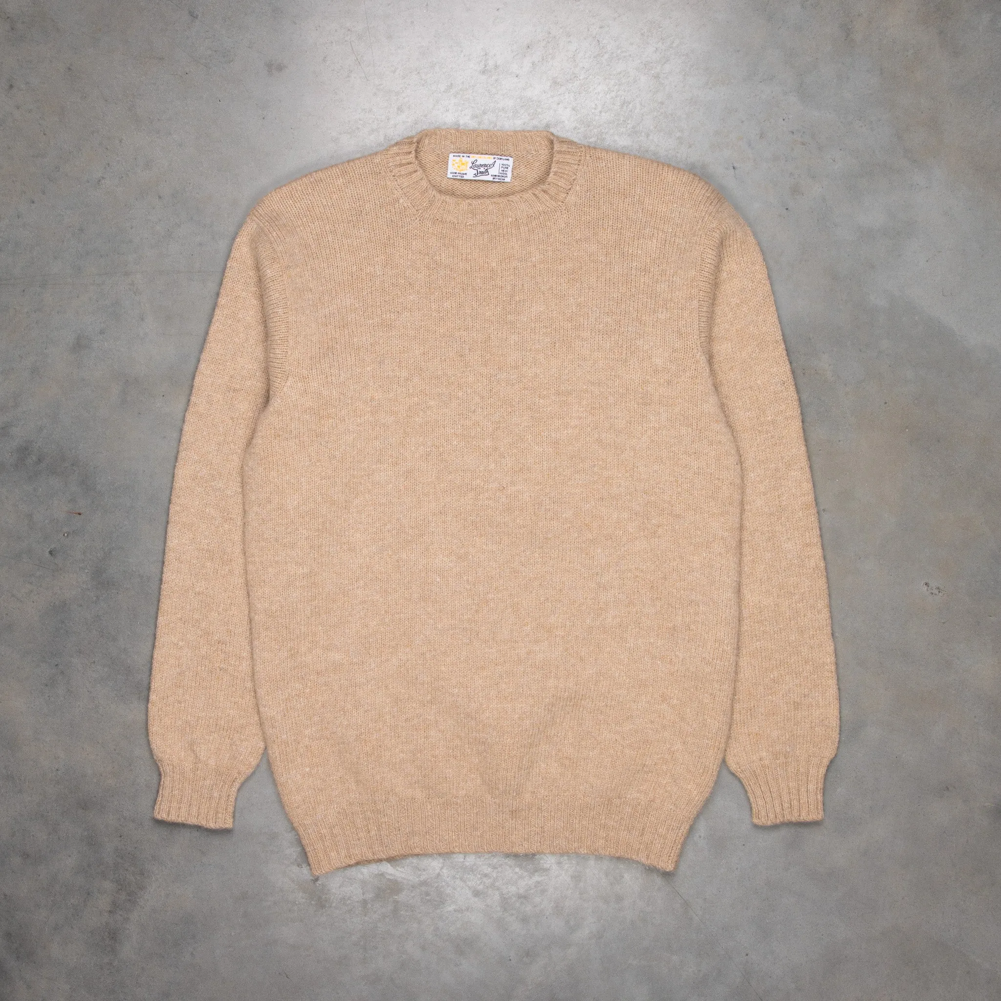 Laurence J. Smith Super soft Seamless Crew Neck Pullover Oatmilk