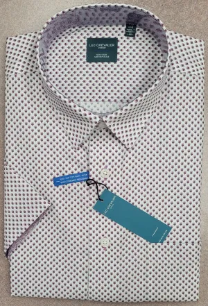 Leo Chevalier - Short Sleeve Shirt - Casual Fit - 100% Cotton Non-iron - 624371