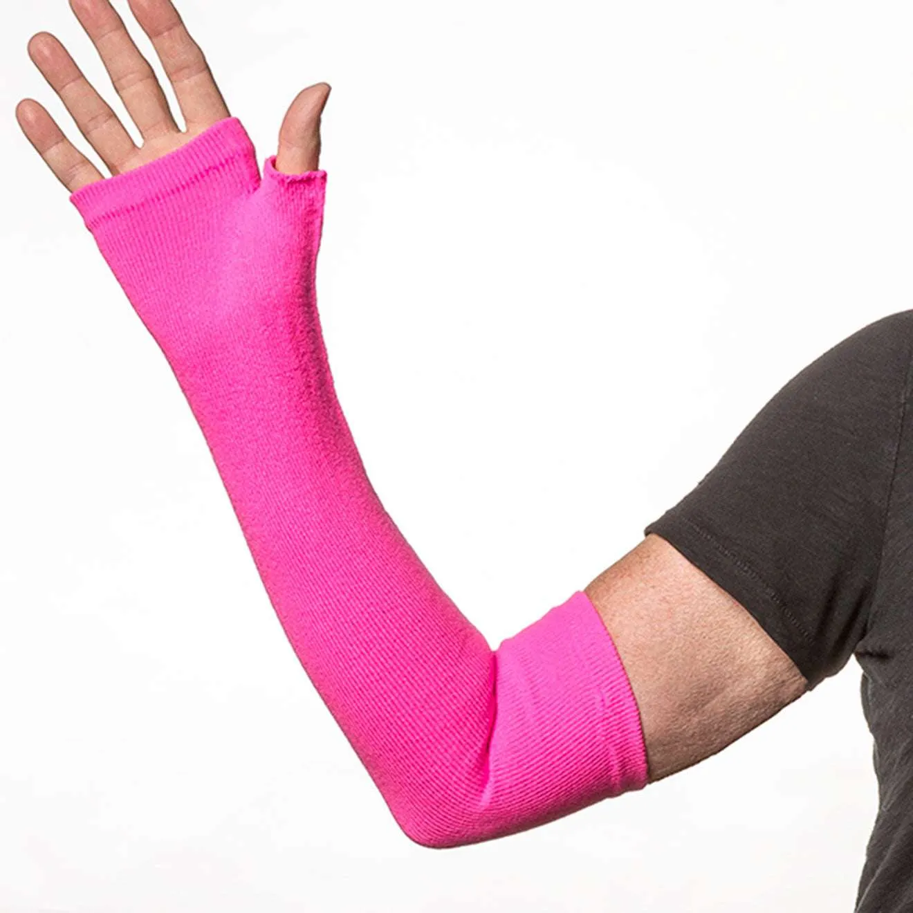 Long Fingerless Gloves | Skin Protectors | Medium Weight. (pair)