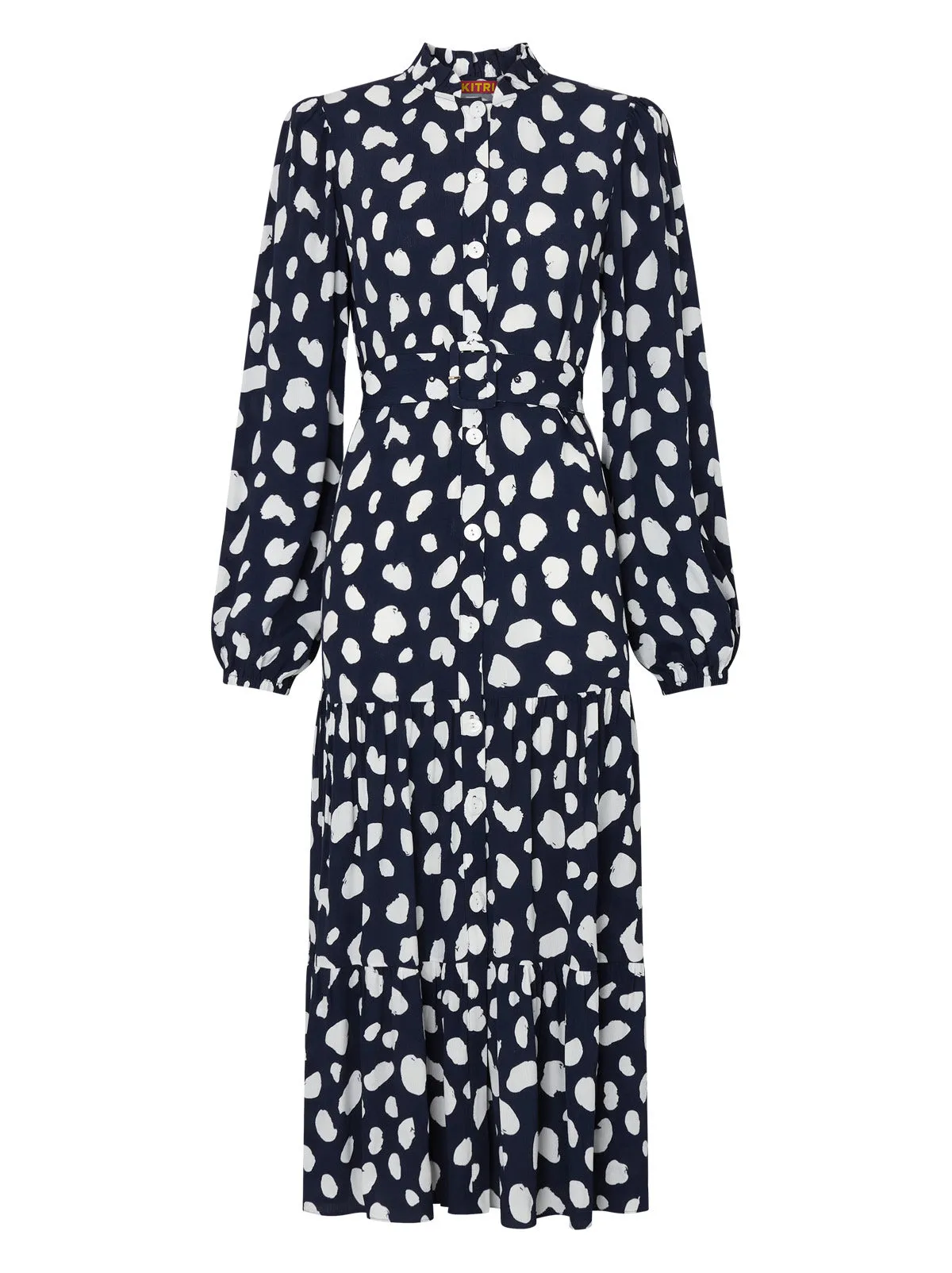 Lori Navy Animal Spot Dress