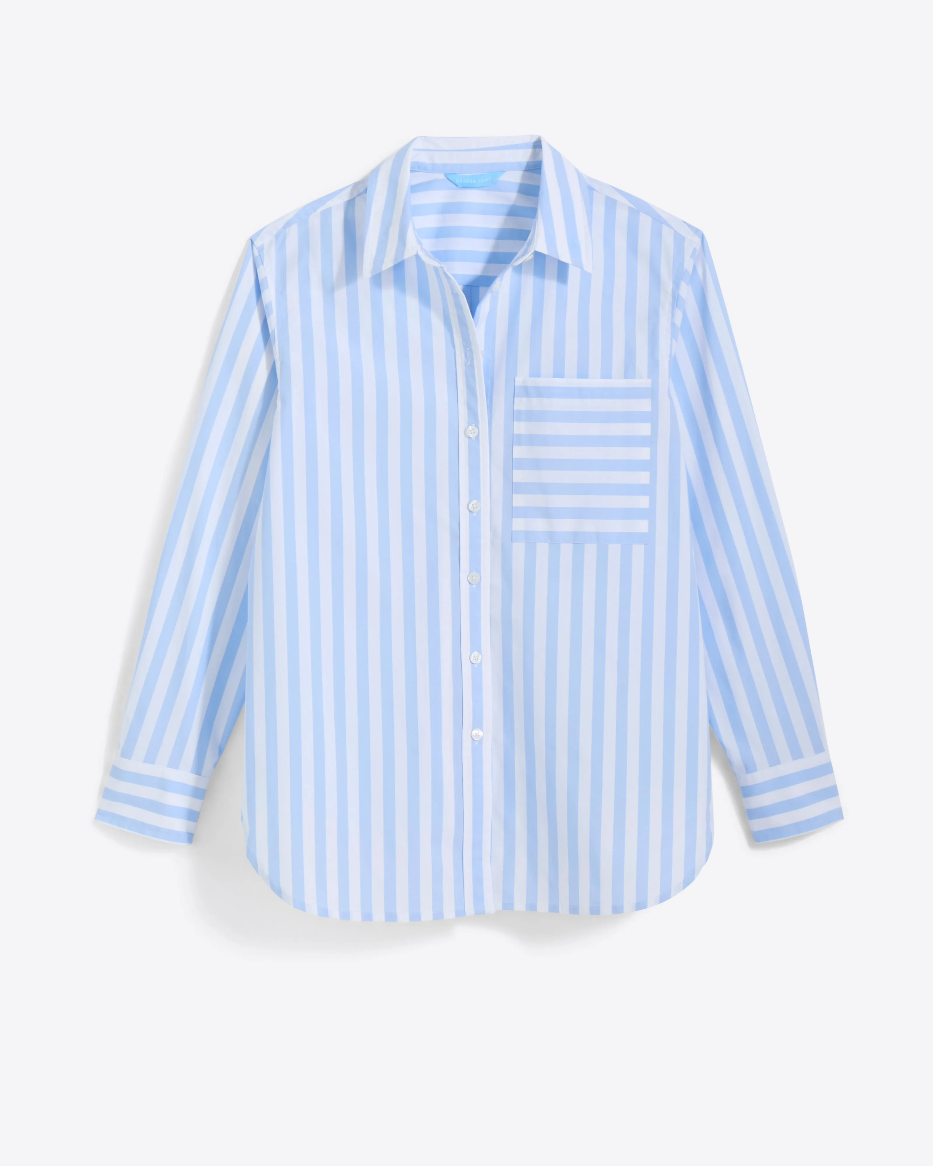 Lynn Long Sleeve Top in Crisp Cotton