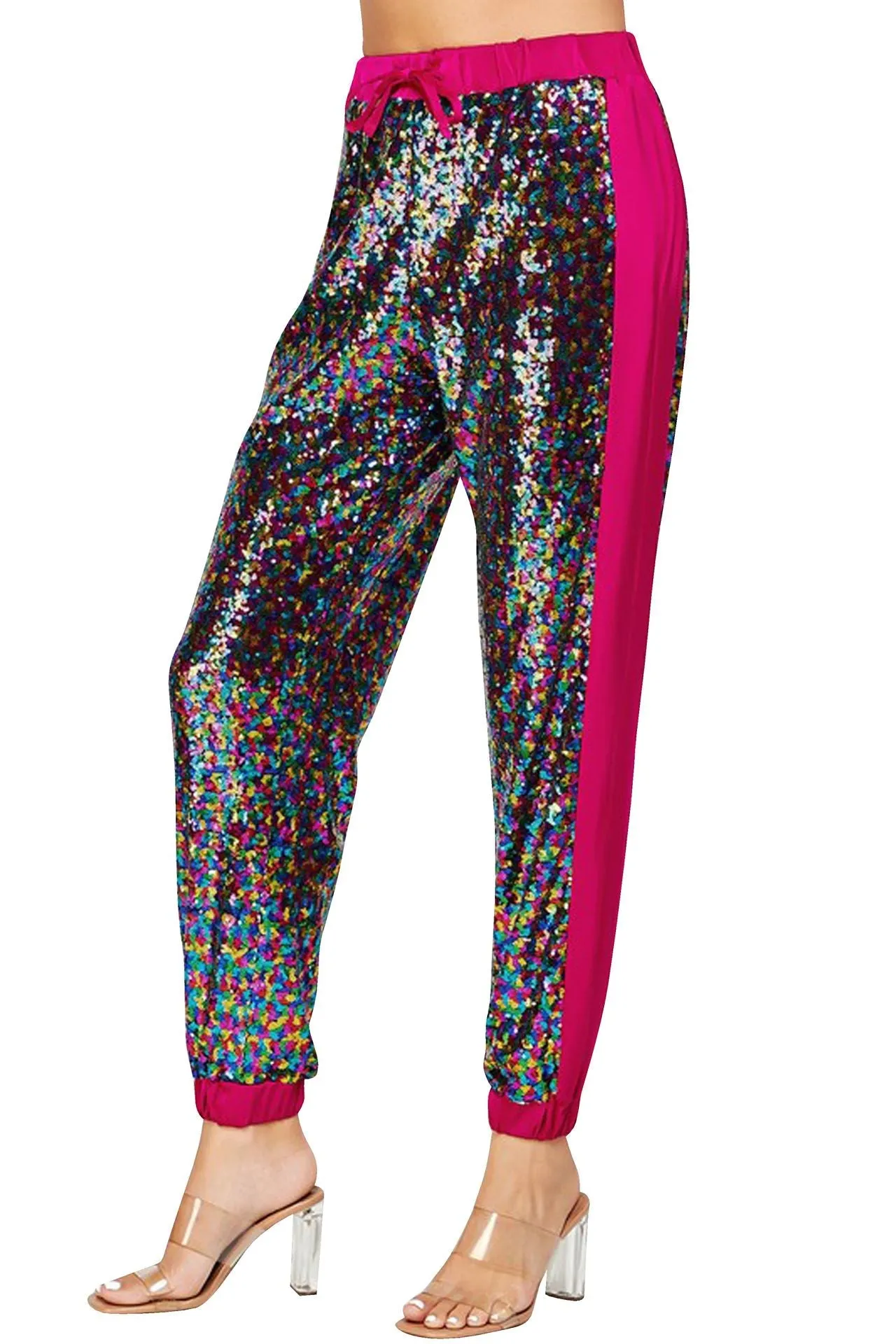 Mix Colors Sequin Joggers