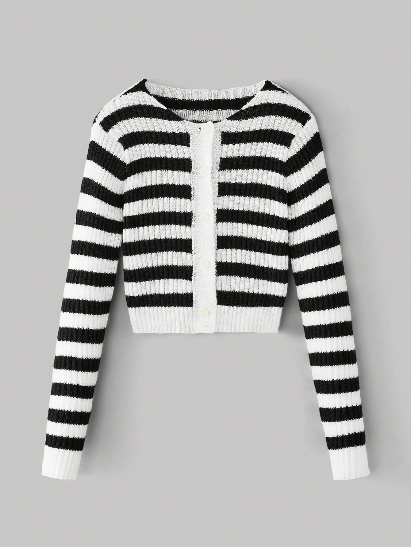 MOD Women's Color Block Striped Long Sleeve Casual Cardigan