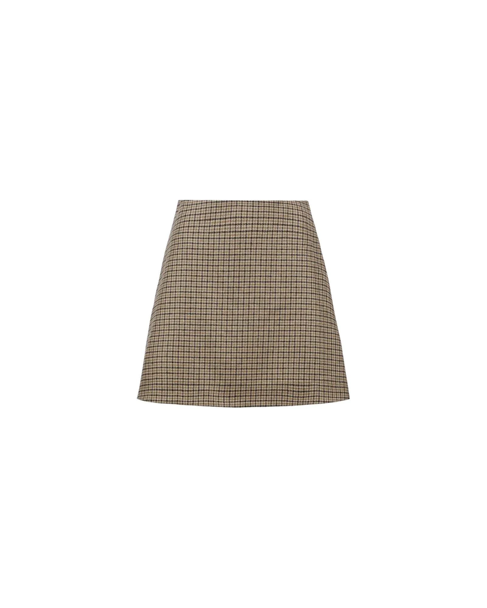 MONCLER CHECKERED WOOL SKIRT