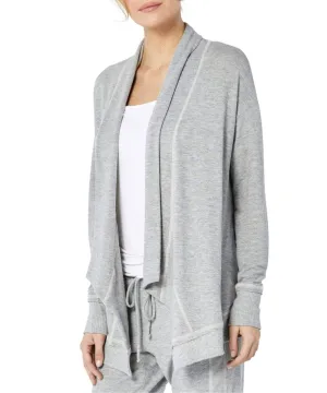 Open Front Cardigan , Heather Grey