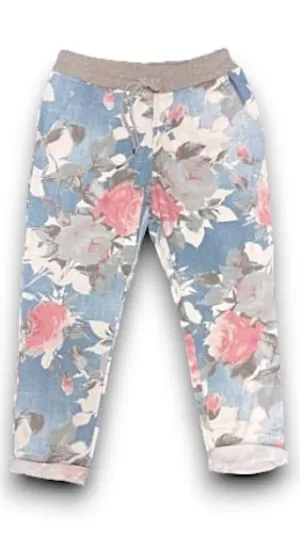 PAPER ROSE CORNELIA JOGGERS LIGHT DENIM