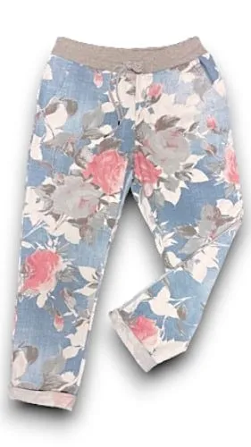 PAPER ROSE CORNELIA JOGGERS LIGHT DENIM