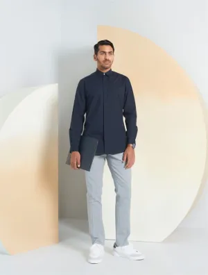 Perona   -   Mens-Shirts-Shirts-Finley-Pma-Ss24-350-S-Navy