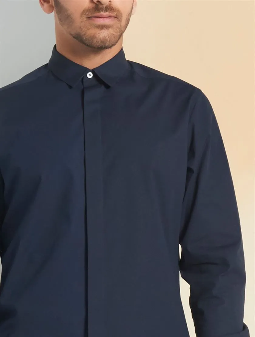 Perona   -   Mens-Shirts-Shirts-Finley-Pma-Ss24-350-S-Navy