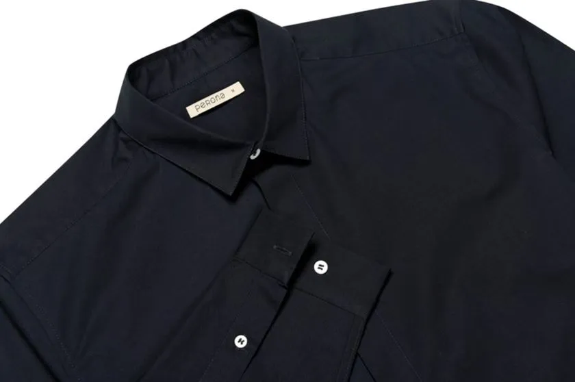 Perona   -   Mens-Shirts-Shirts-Finley-Pma-Ss24-350-S-Navy