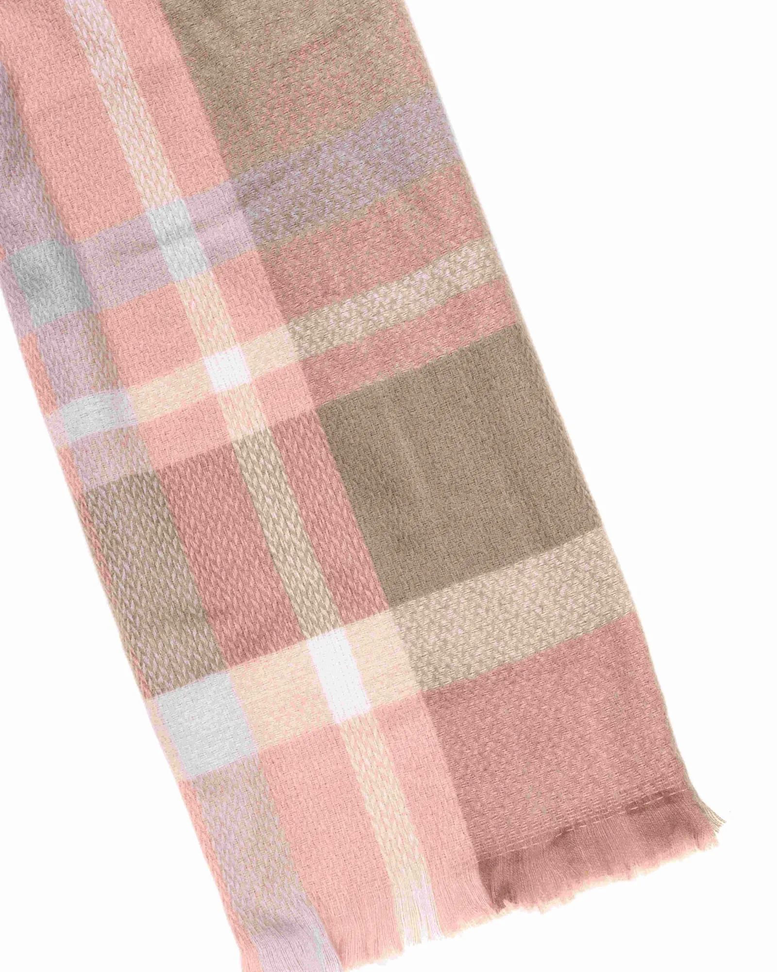 Plaid Fashion Winter Long Tweed Scarves Pink | PINK