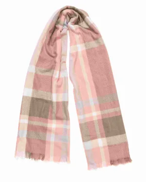 Plaid Fashion Winter Long Tweed Scarves Pink | PINK