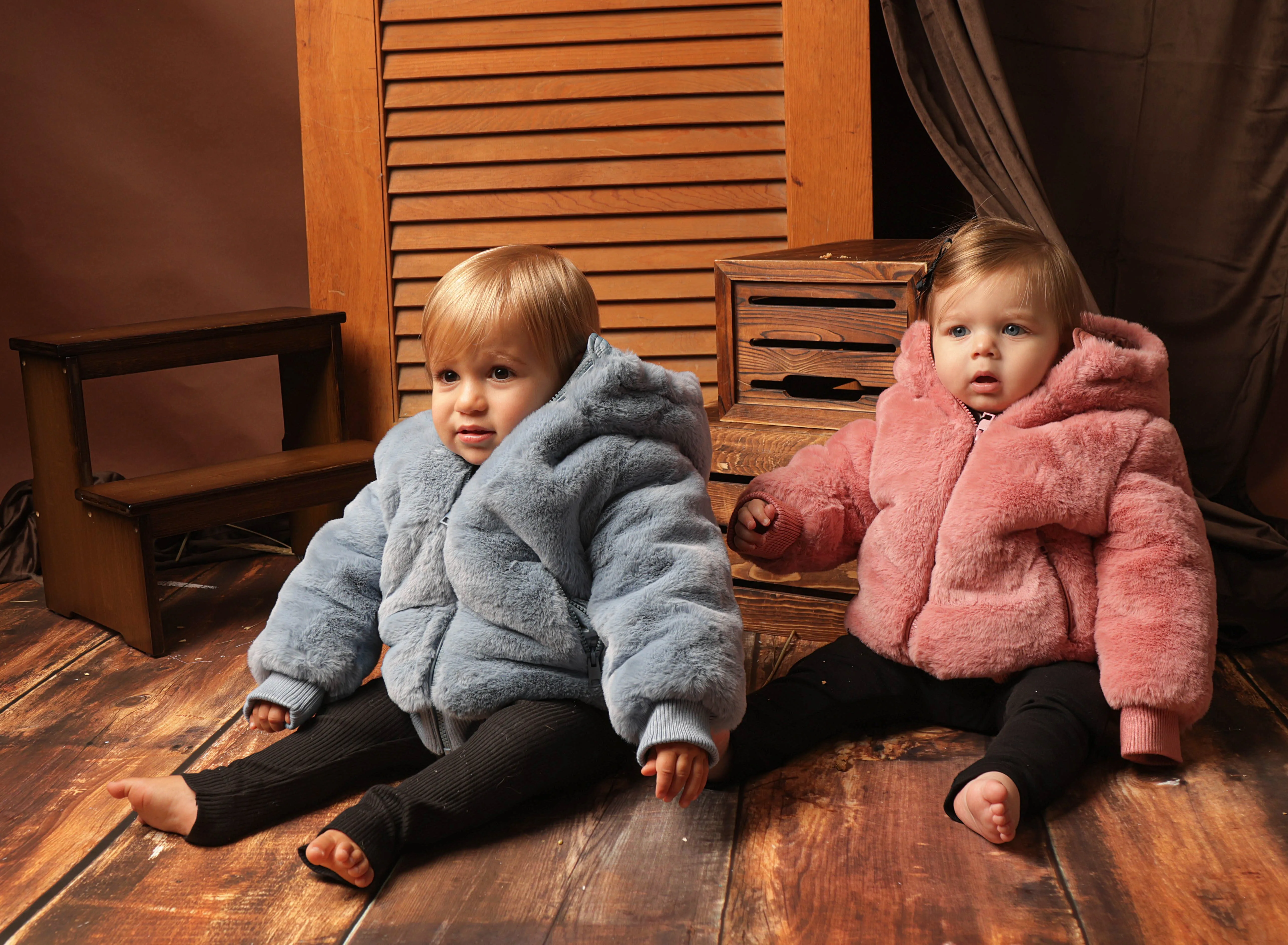 Pramie Rose Fur Jacket