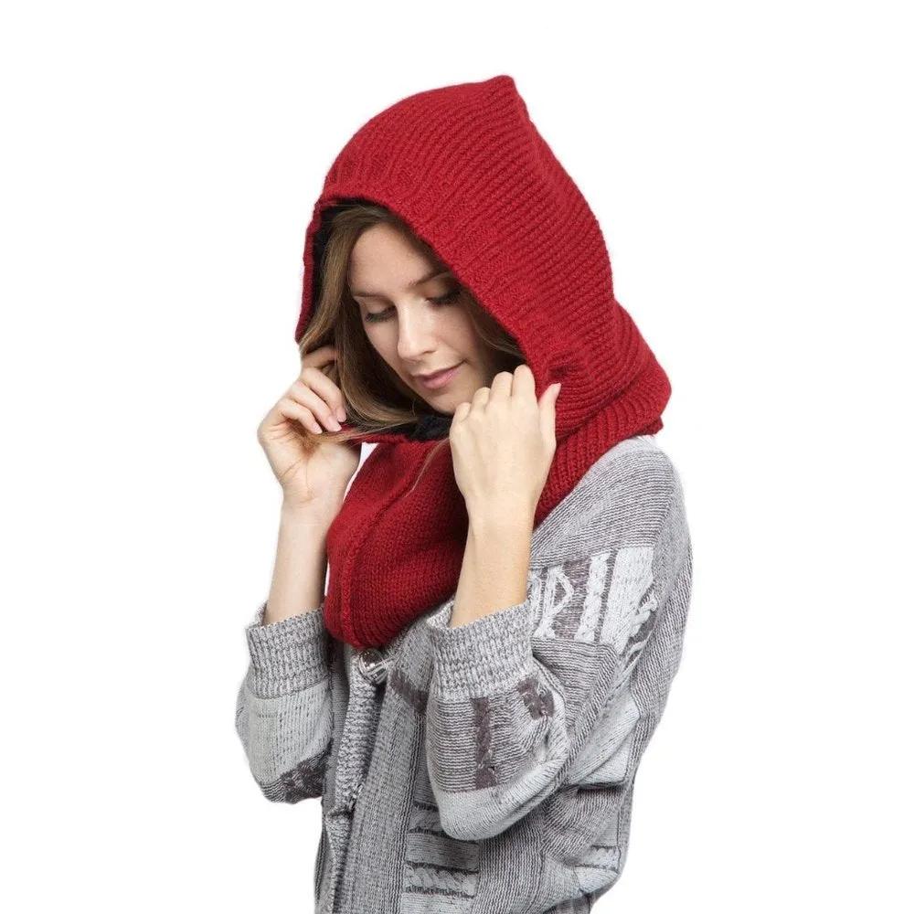 Red Alpaca Shell Hood