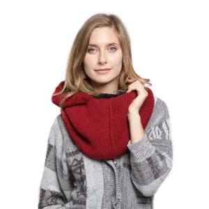 Red Alpaca Shell Hood