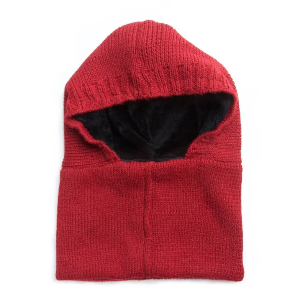 Red Alpaca Shell Hood