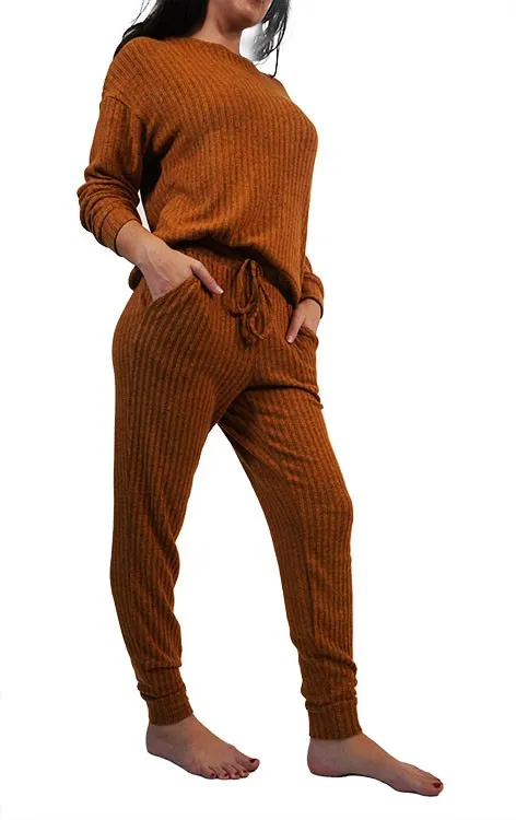 Ribbed Fleece Joggers