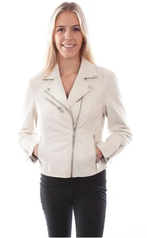 Scully Cream Moto Jacket