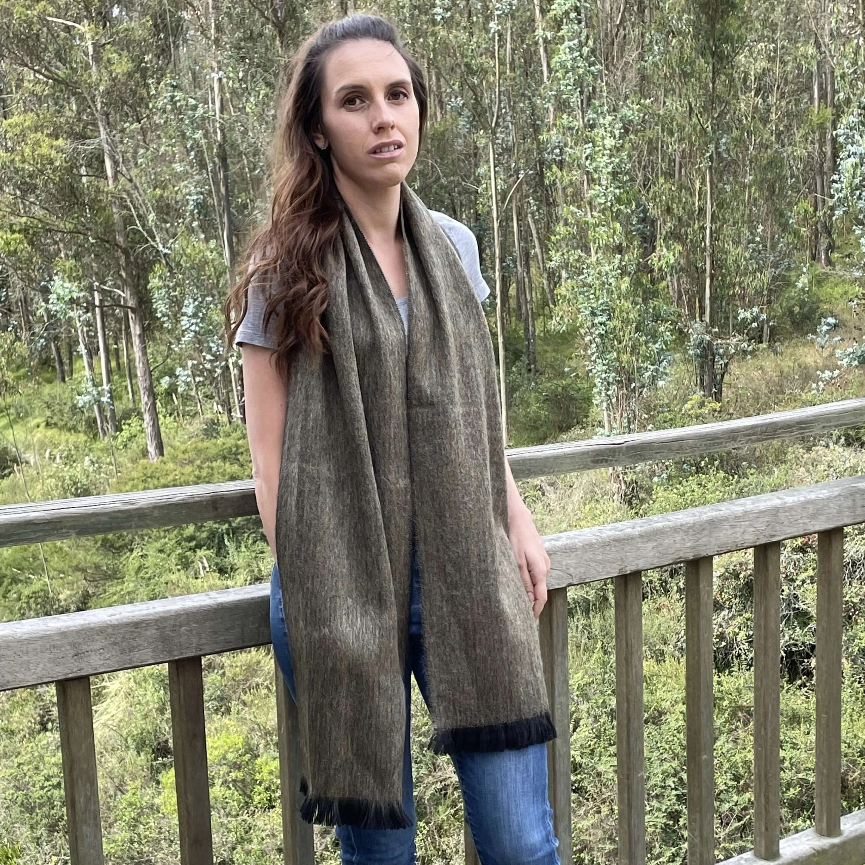 Soft And Warm Elegant Winter Alpaca Scarf