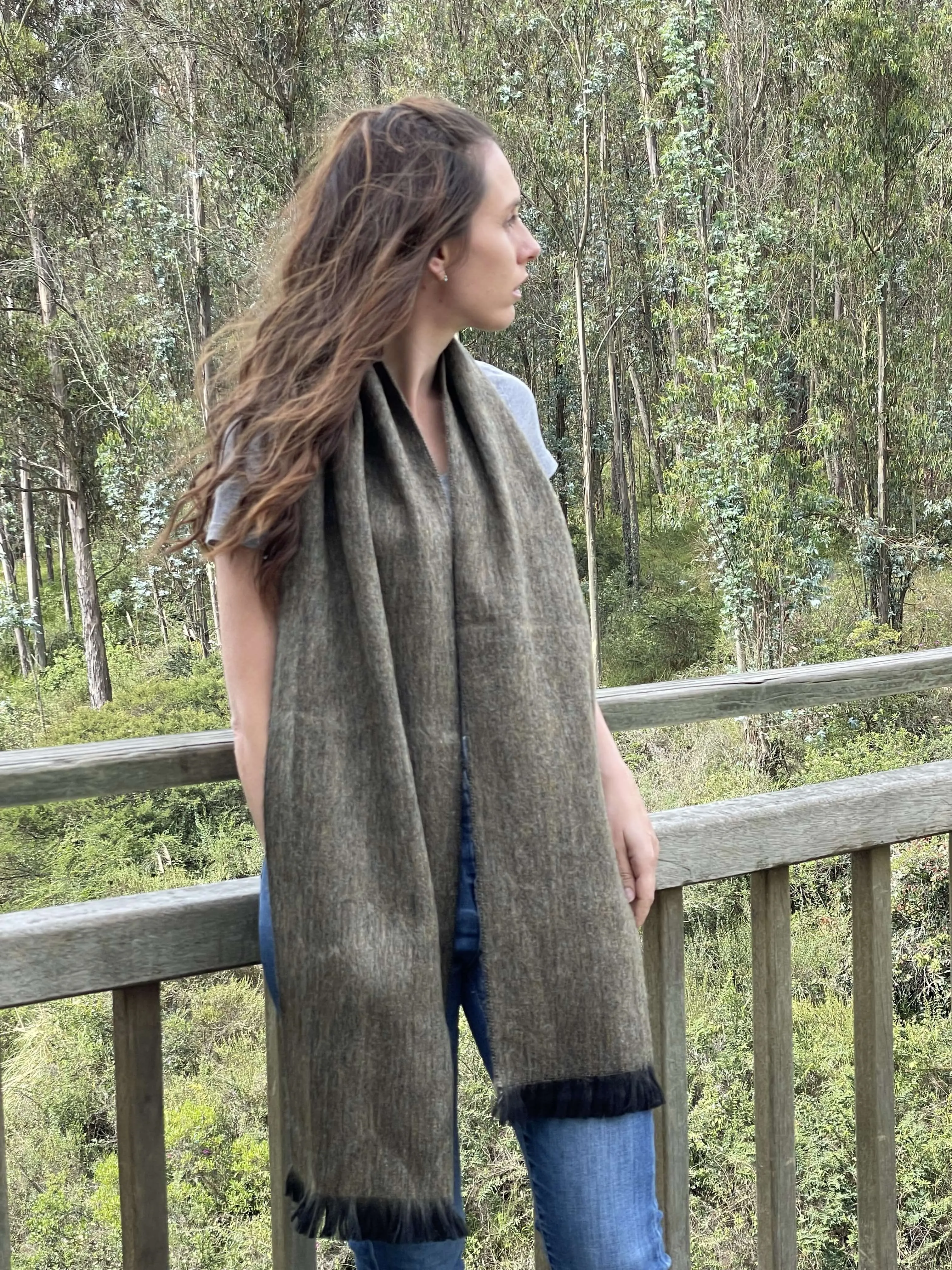Soft And Warm Elegant Winter Alpaca Scarf