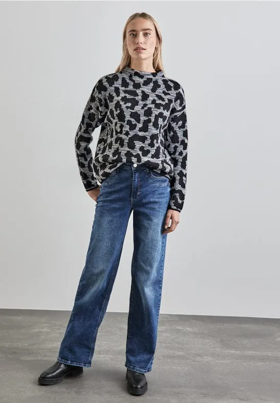 Street One Leopard Print Sweater