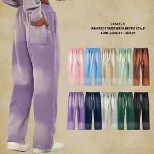 Sun Dye wide leg sweatpants