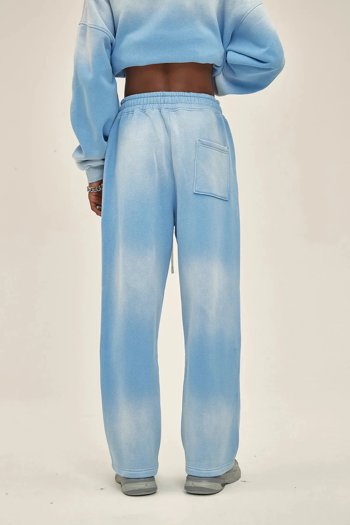 Sun Dye wide leg sweatpants