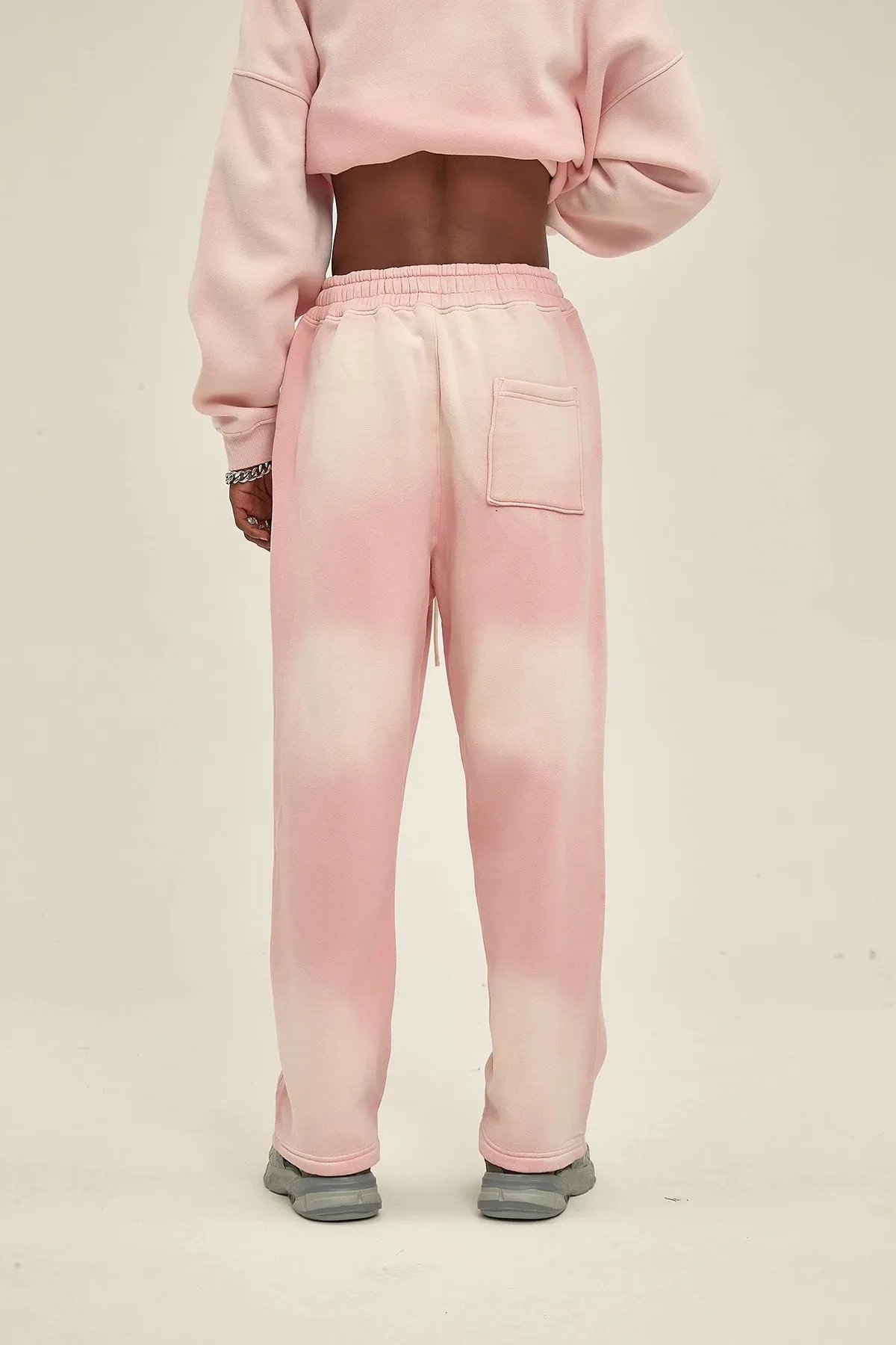 Sun Dye wide leg sweatpants
