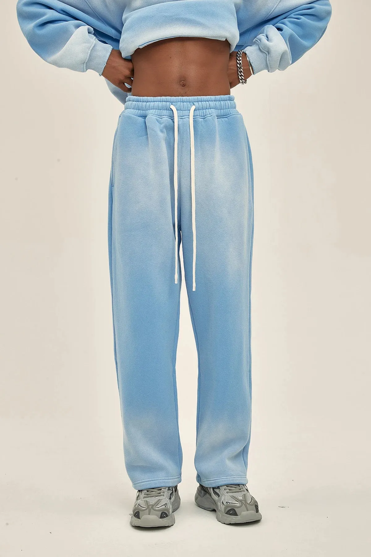 Sun Dye wide leg sweatpants