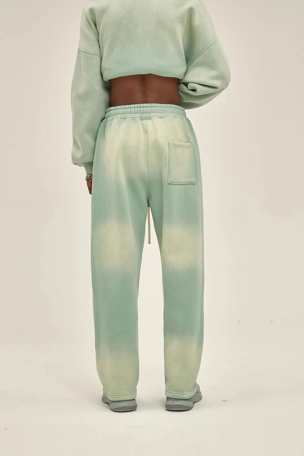 Sun Dye wide leg sweatpants