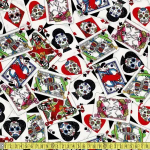 Timeless Treasures - Day Of The Dead Cards - Black