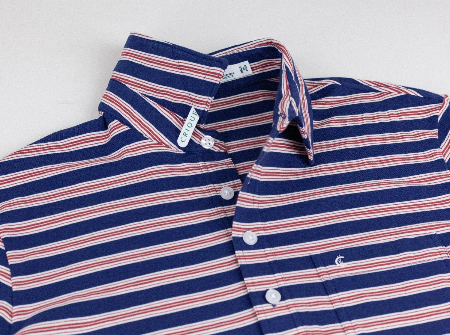 Top-Shelf Players Shirt - Waylon Stripe - Navy