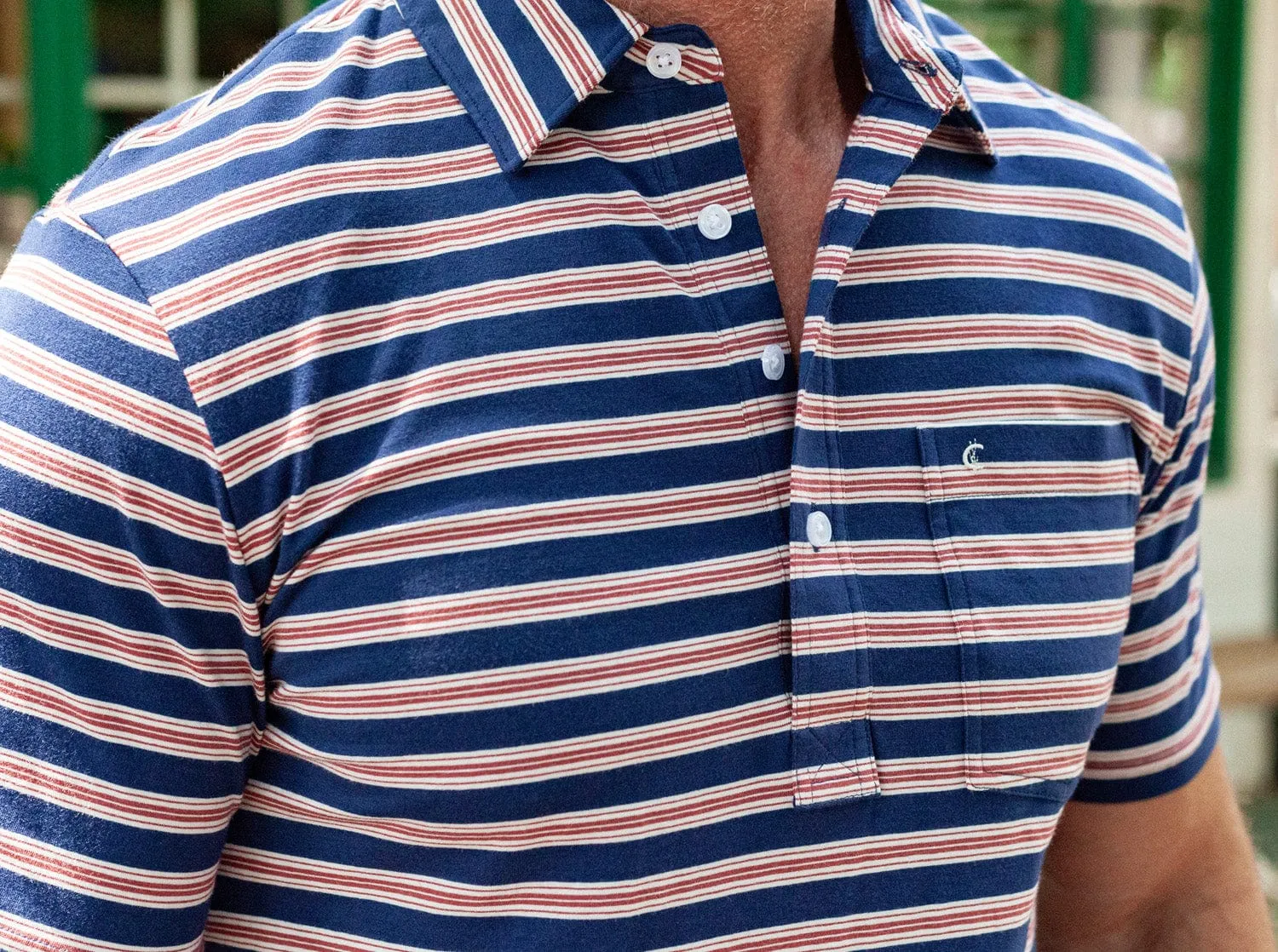 Top-Shelf Players Shirt - Waylon Stripe - Navy