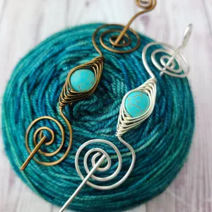 Tranquil Turquoise Shawl Pin- Noteworthy - Limited Edition