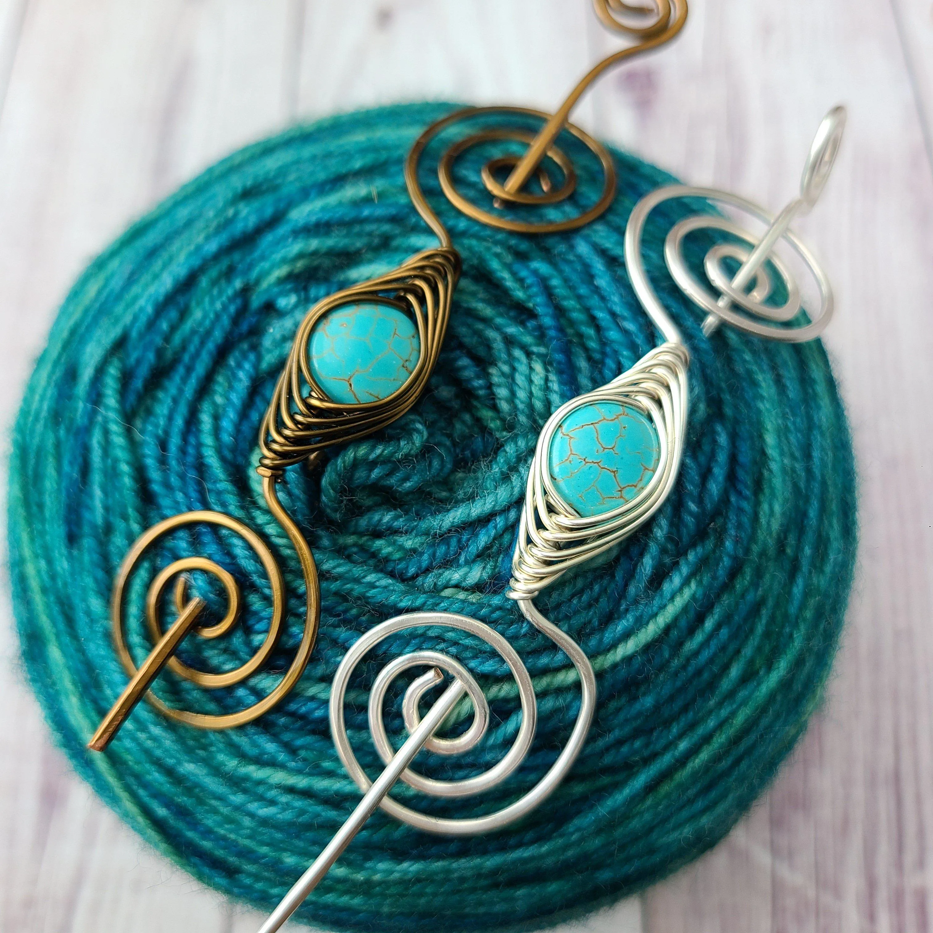Tranquil Turquoise Shawl Pin- Noteworthy - Limited Edition