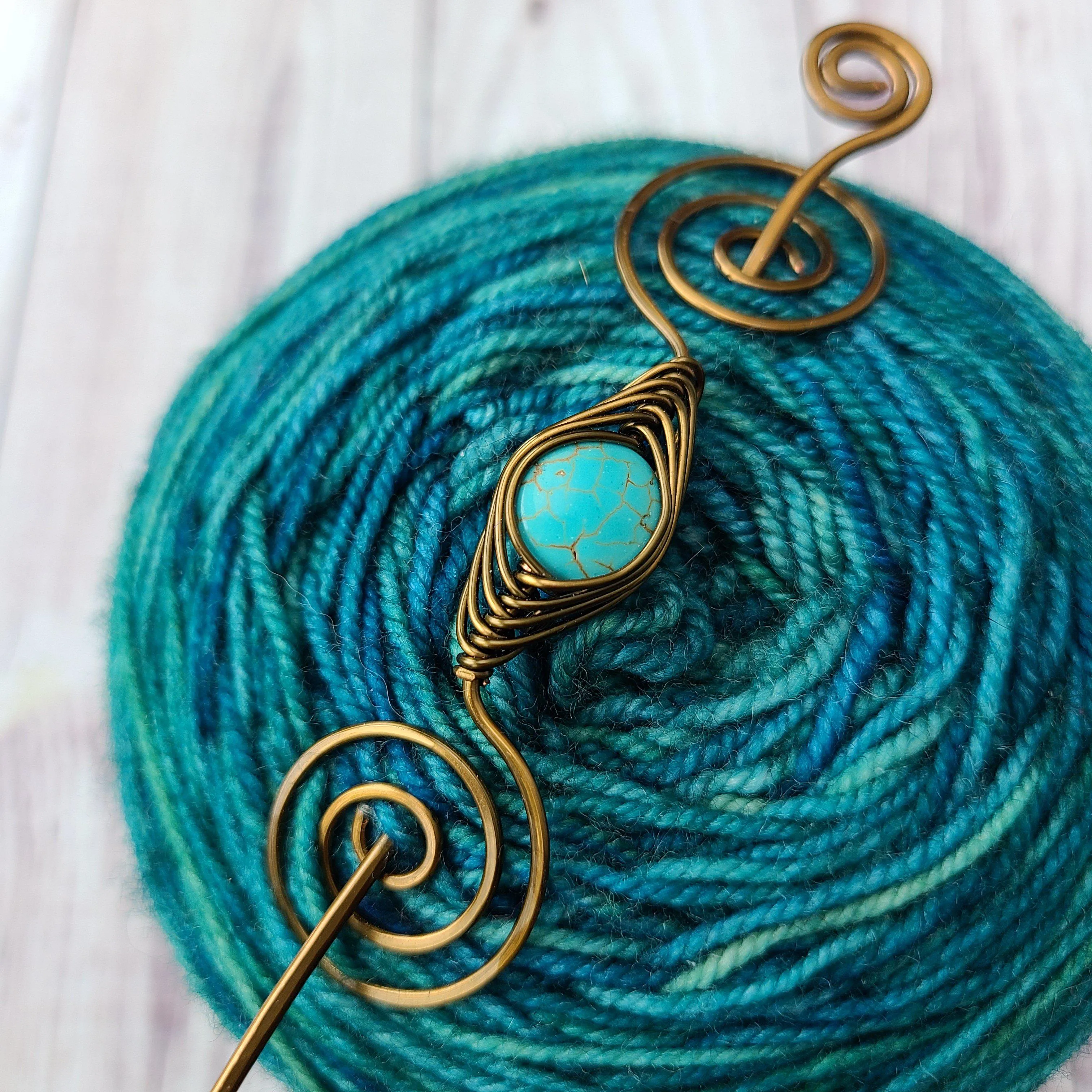Tranquil Turquoise Shawl Pin- Noteworthy - Limited Edition