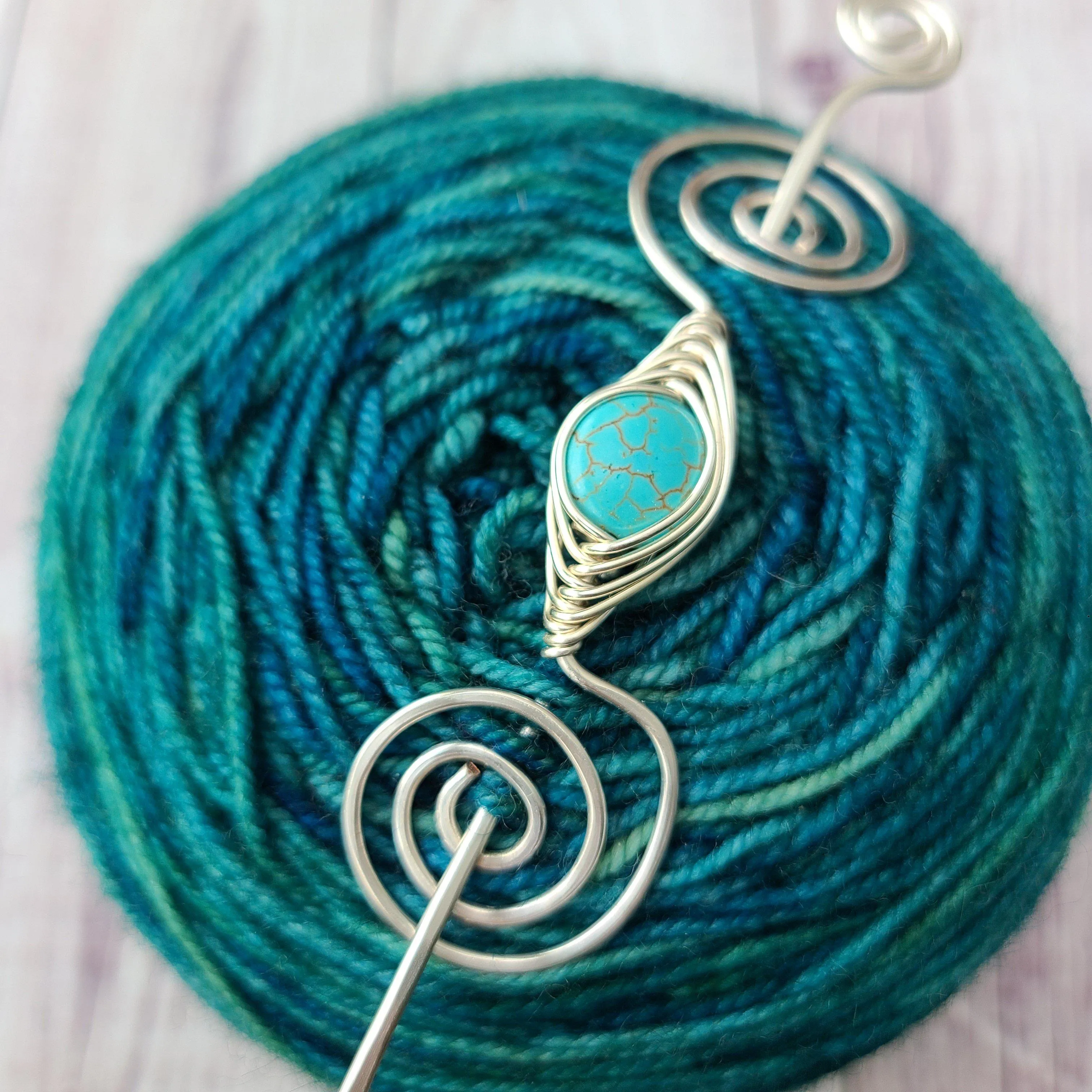 Tranquil Turquoise Shawl Pin- Noteworthy - Limited Edition