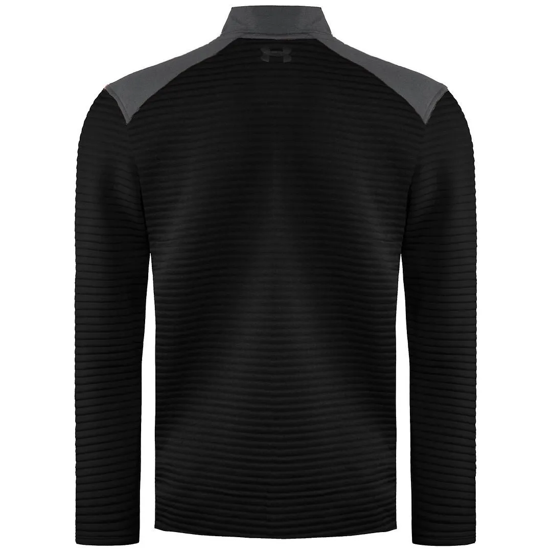 Under Armour Evolution Daytona Mens Grey/Black Hybrid Golf Sweater