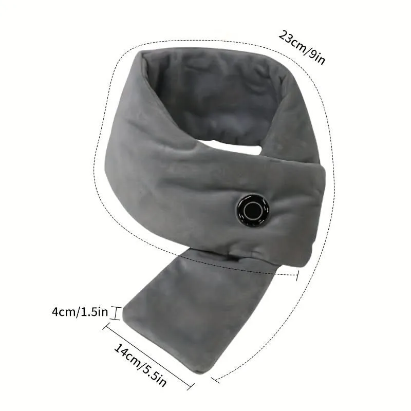 USB Heated Neck Warmer – 3-Speed Cotton Scarf