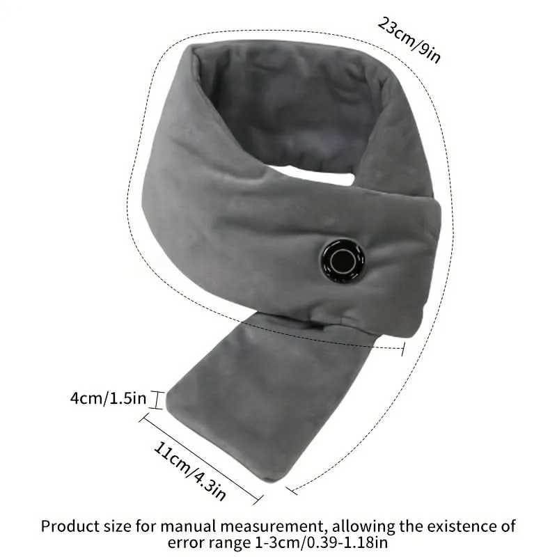 USB Heated Neck Warmer – 3-Speed Cotton Scarf