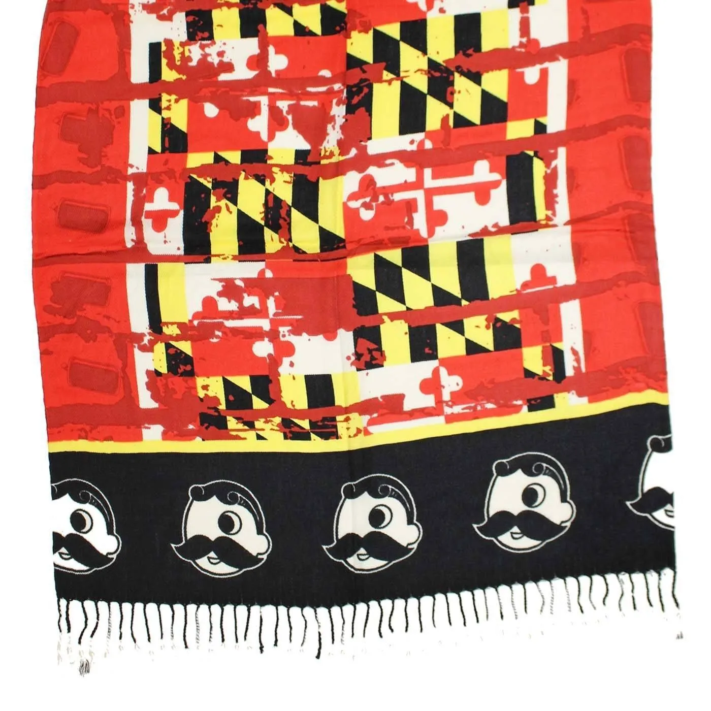 Vintage Maryland and Natty Boh Logo (Black & Red) / Scarf