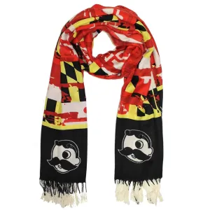 Vintage Maryland and Natty Boh Logo (Black & Red) / Scarf