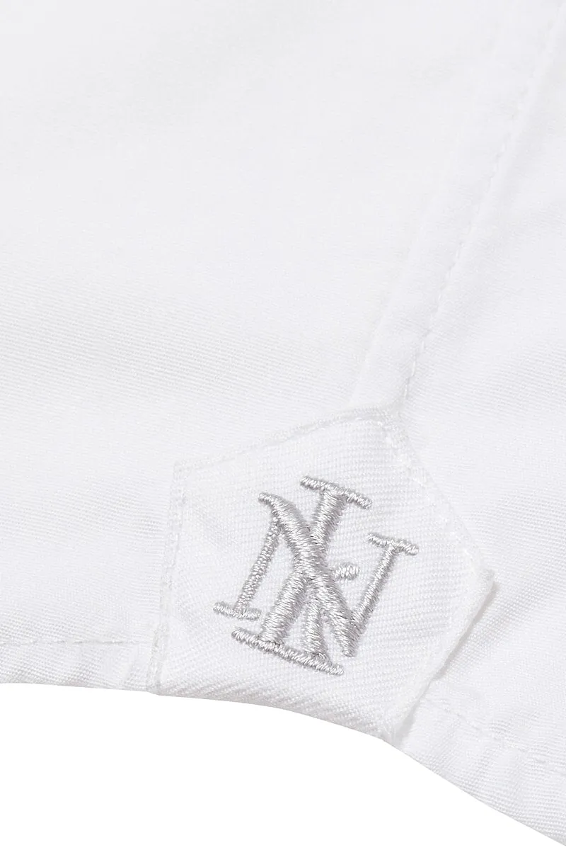 White Poplin St James's Collar Tailored Fit Double Cuff Shirt